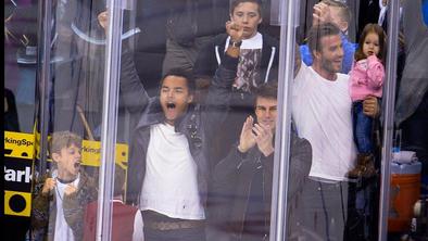 Beckham v družbi Toma Cruisa navijal za Kopitarja