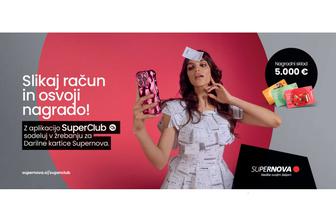 Slikaj račun in osvoji Darilno kartico Supernova!