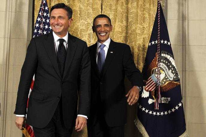 Borut Pahor in Barack Obama | Slovenski premier Borut Pahor na obisku pri ameriškem predsedniku Baracku Obami v Beli hiši februarja 2011. | Foto Reuters