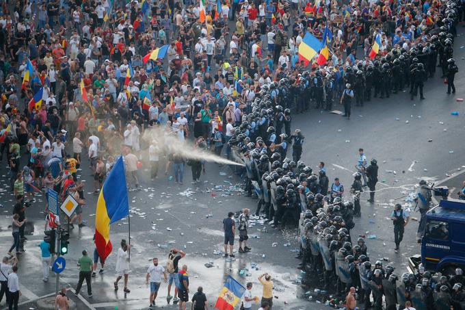 Bukarešta, spopadi | Foto: Reuters