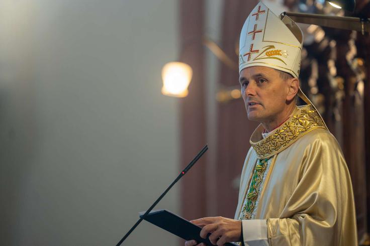 Novomeški škof Andrej Saje | Foto: Matic Prevc/STA