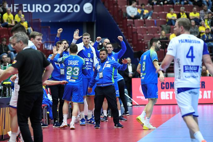 Mesto v kvalifikacijah za OI 2020 si je s četrtim mestom na januarskem evropskem prvenstvu zagotovila tudi slovenska moška članska reprezentanca. | Foto: Reuters
