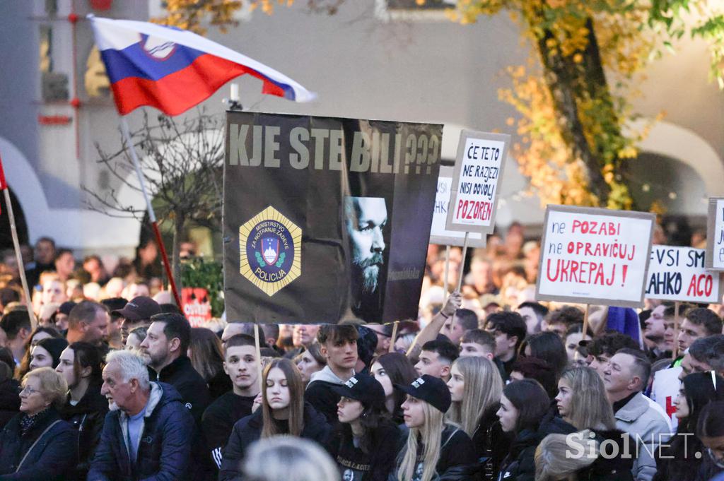 Protestni shod Novo mesto