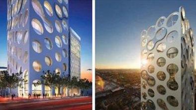 Sodobni nebotičnik nad Miamijem