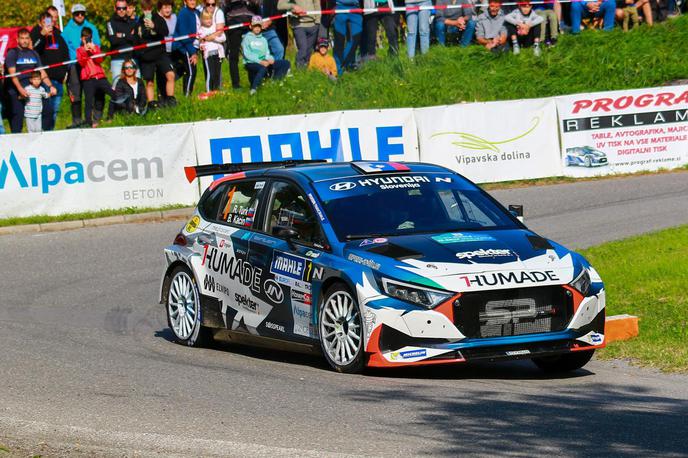 reli Nova Gorica | Rok Turk in Blanka Kacin (hyundai i20 rally2) po štirih zmagah in enem tretjem mestu zanesljivo vodita v državnem prvenstvu. | Foto Bruno Sotenšek