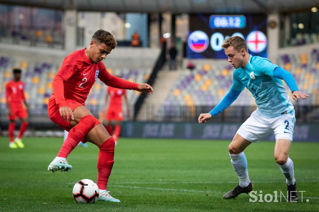 Slovenija : Anglija, slovenska nogometna reprezentanca u21