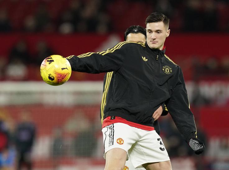 Benjamin Šeško je na mestnem derbiju s Cityjem (3:0) grel klop. | Foto: Guliverimage