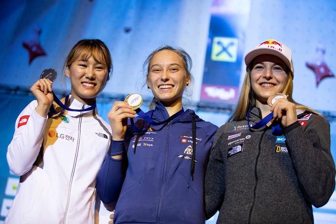 Garnbretova je lani v Innsbrucku postala prva svetovna prvakinja v kombinaciji. Ji bo letos uspelo ubraniti naslov?   | Foto: Urban Urbanc/Sportida