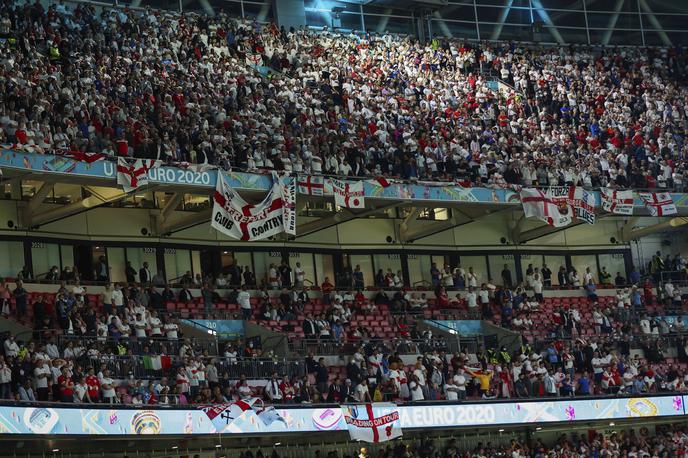 Wembley Anglija Italija finale | Angleška nogometna reprezentanca bo naslednjo domačo tekmo zaradi izgredov navijačev na letošnjem finalu evropskega prvenstva na londonskem Wembleyju igrala brez gledalcev. | Foto Guliverimage