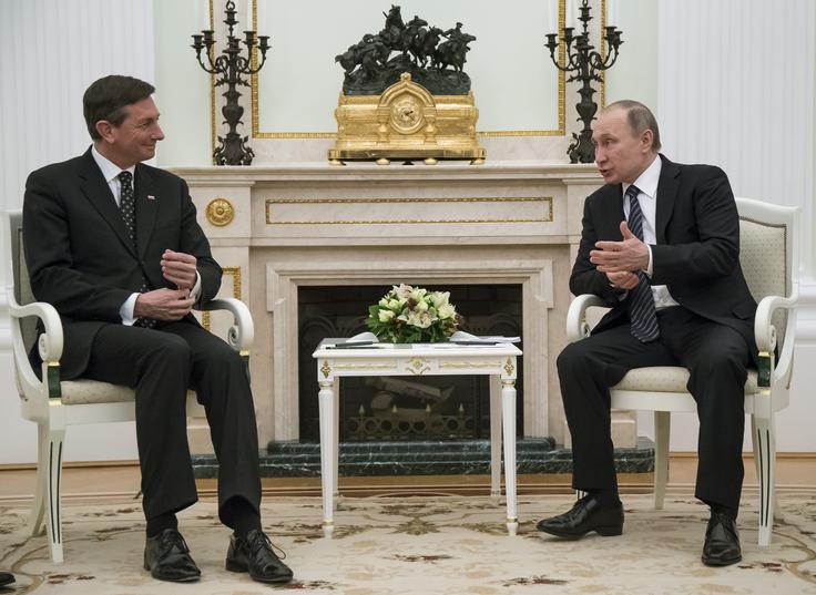 Borut Pahor Vladimir Putin | Foto: Reuters