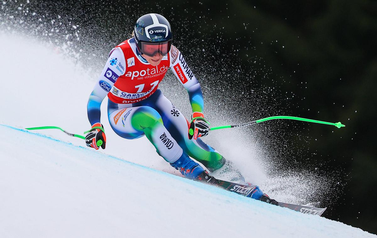 Garmisch Ilka Štuhec | Ilka Štuhec je stisnila zobe in nastopila kljub močnim bolečinam v kolenu. | Foto Guliver Image