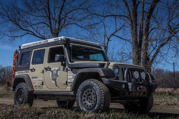 In wrangler po predelavi za avanturo prek ameriške in afriške celine. | Foto: theroadchoseme.com