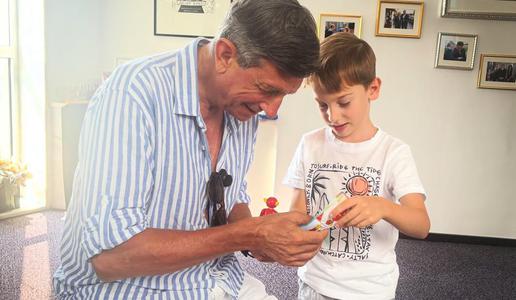 Borut Pahor imel velik obisk: Pravi cuker