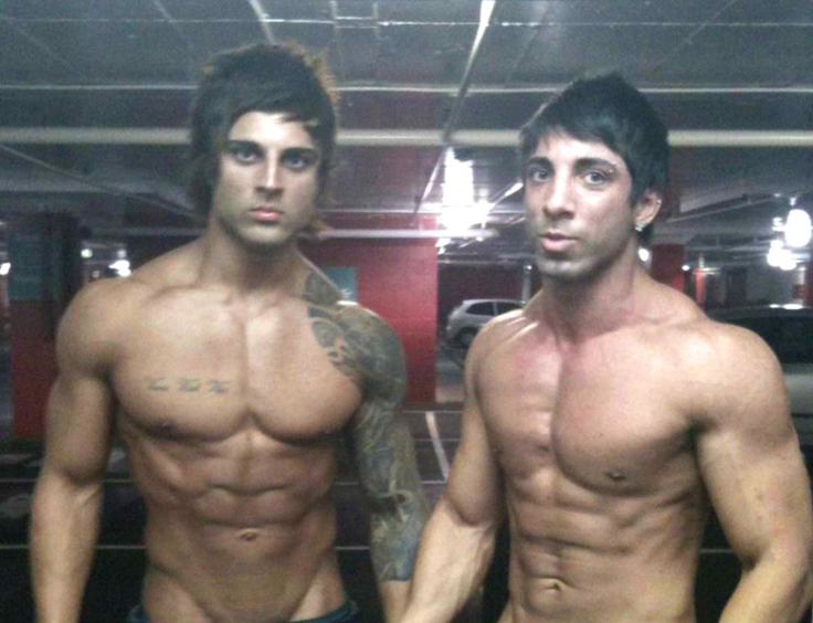 Zyzz (levo) in njegov brat Said Šaveršian, znan tudi kot "Chestbrah". | Foto: Instagram / Chestbrah