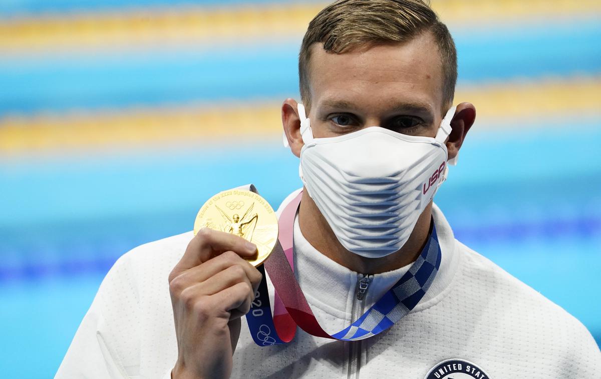 Caeleb Dressel | Caeleb Dressel si je priplaval tretje zlato v Tokiu. | Foto Reuters