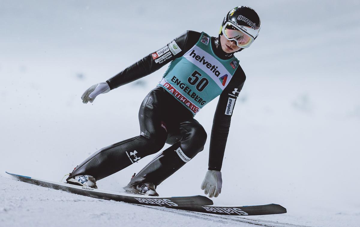 Anže Lanišek | Anže Lanišek je bil po mrku v Bischofshofnu spet najboljši med slovenskimi skakalci. | Foto Sportida
