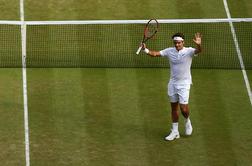 Roger Federer desetič v finalu Wimbledona