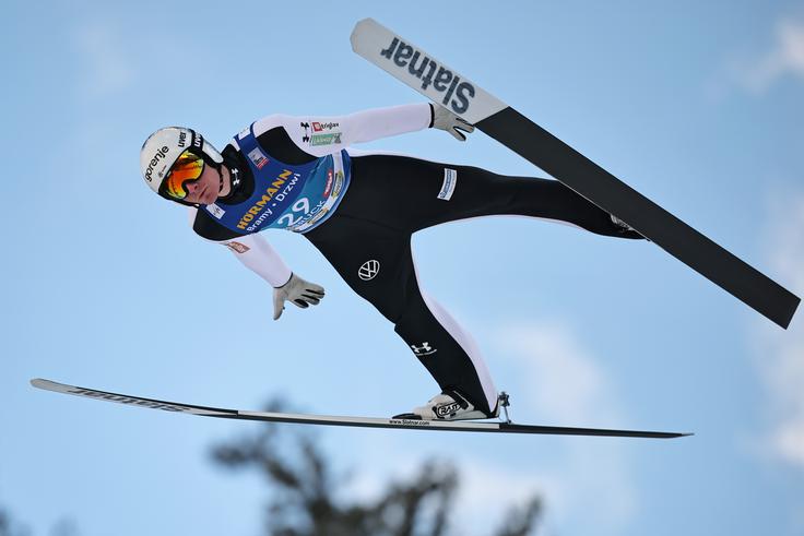 Domen Prevc uživa v poletih in je trenutno vodilni v seštevku. | Foto: Guliverimage