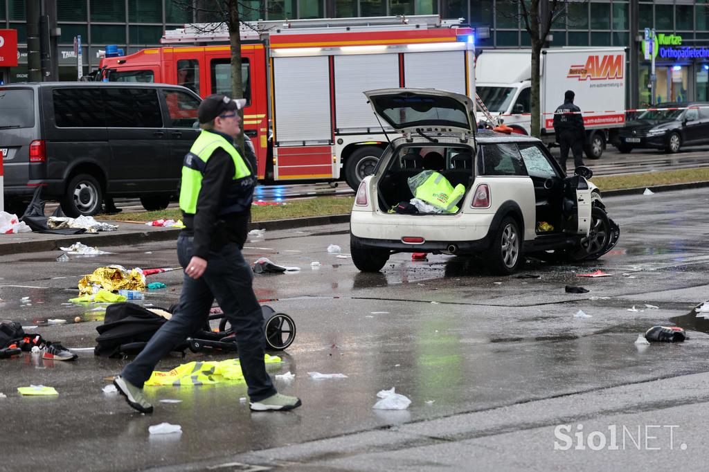 Munchen, incident, zapeljal v množico