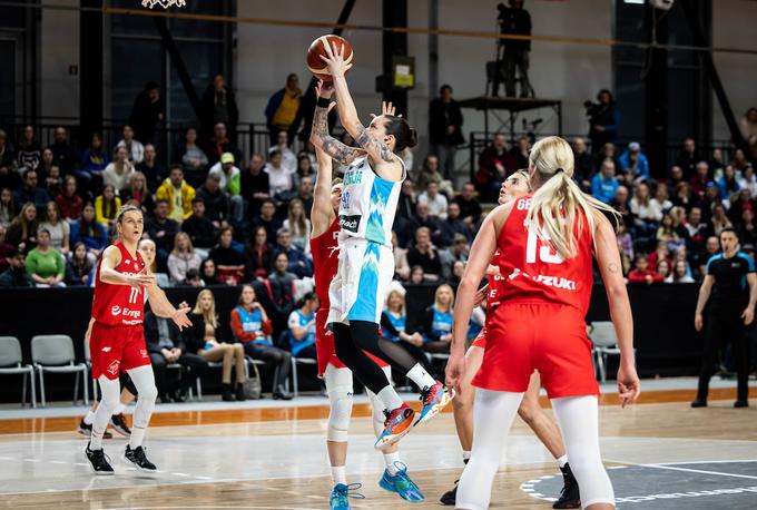 kvalifikacije za EP, slovenska ženska košarkarska reprezentanca : Poljska | Foto: Vid Ponikvar