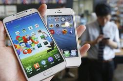Vojna telefonov: v ZDA Samsung prehitel Apple