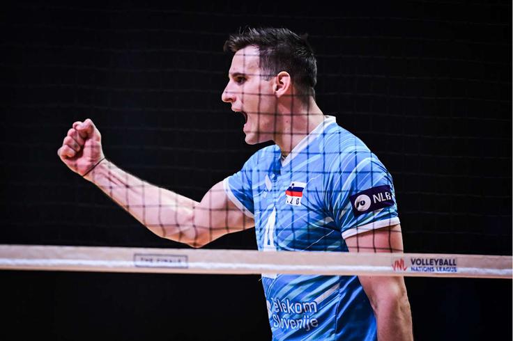 slovenska odbojkarska reprezentanca, liga narodov, četrtfinale : Francija, Jan Kozamernik | Foto: VolleyballWorld