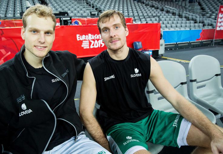 Jaka Blažič in Zoran Dragič: dva od zgolj štirih Slovencev v evroligi 2015/16. | Foto: 