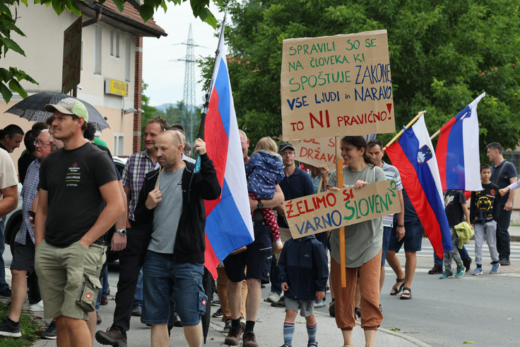 Shod proti romskemu nasilju. | Foto: Bojan Puhek
