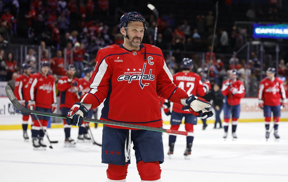Aleksander Ovečkin | Aleksander Ovečkin tudi pri 40 letih navdušuje v ligi NHL. | Foto Reuters