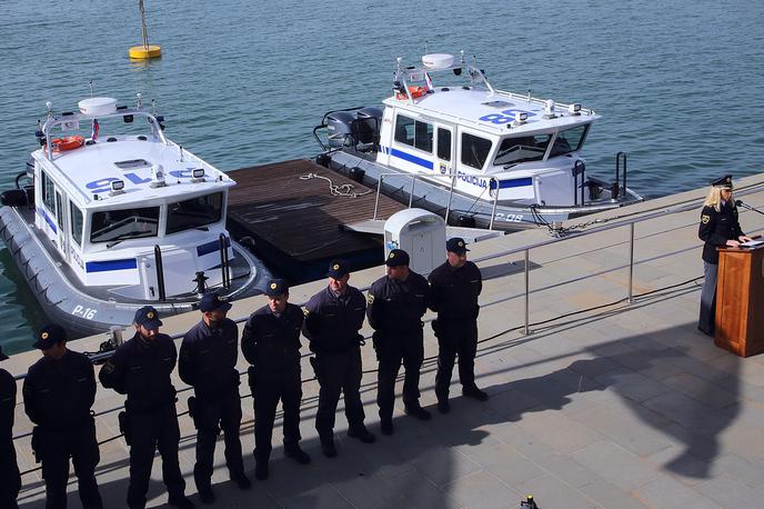 Slovesnost ob splovitvi dveh novih policijskih čolnov v Kopru. | Foto Zdravko Primožič/FPA