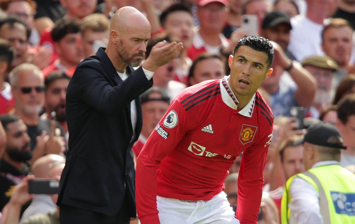 Manchester United Ten Hag Ronaldo | Nogometnega velikana Manchester United ne čaka nič dobrega.  | Foto Guliver Image