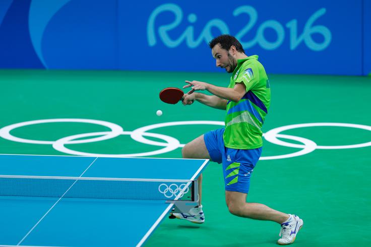 35-letni Novogoričan Bojan Tokić je z uvrstitvijo v osmino finala olimpijskega turnirja dosegel najboljšo olimpijsko uvrstitev.  | Foto: Stanko Gruden, STA