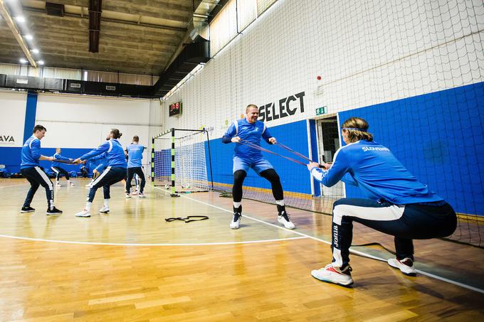 slovenska rokometna reprezentanca, trening | Foto: Grega Valančič/Sportida