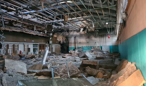 Posledice požara v osnovni šoli so ogromne #foto