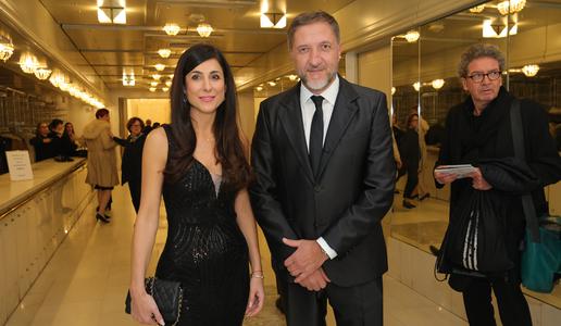 Klemen Boštjančič na premieri z novo izbranko