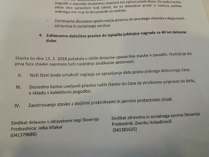 stavka | Foto: Nataša Repovž​​​​​​​