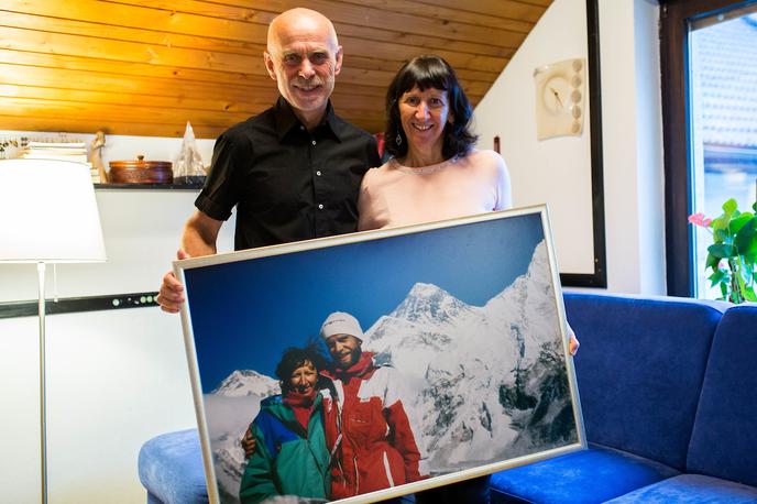 Andrej Štremfelj Marija Štremfelj | Marija in Andrej Štremfelj sta pred tremi desetletji kot prvi zakonski par osvojila vrh 8848 metrov visokega Mount Everesta.  | Foto Žiga Zupan/Sportida