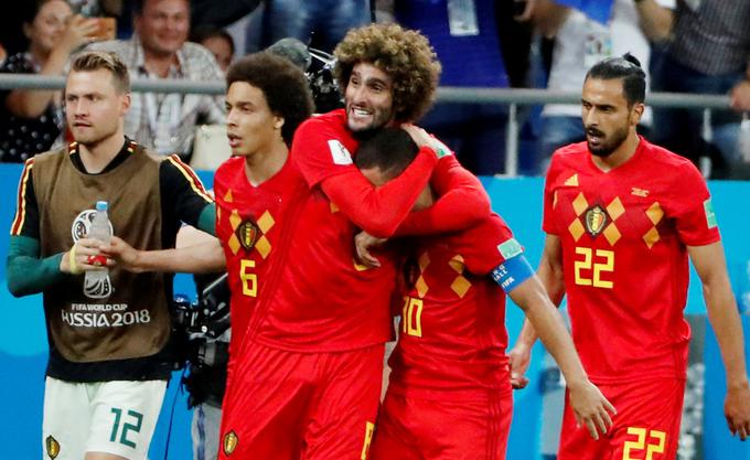 Rdeči vragi iz Belgije so na štirih tekmah SP 2018 dosegli kar 12 zadetkov. So edini četrtfinalisti, ki se lahko pohvalijo z dvomestno številko. | Foto: Reuters