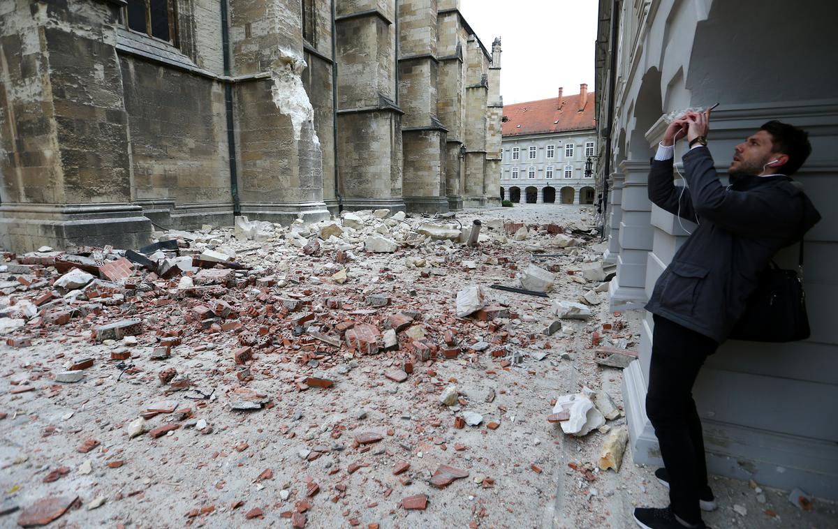 Zagreb potres | Uprava RS za zaščito in reševanje bo po napovedih Živčića posodobila svoje napotke za ravnanje ob potresu v razmerah, ki se nanašajo na koronavirus. | Foto Reuters