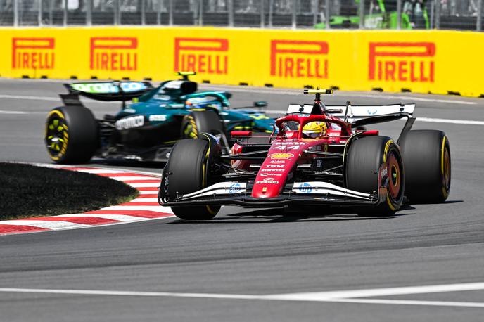 Montreal Lewis Hamilton Ferrari | Lewis Hamilton je osvojil šesto mesto in bil precej pretresen, ker je zbil svizca. | Foto Guliverimage