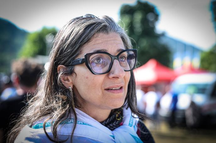 Francesca Albanese | Na vprašanje o vzporednicah med Gazo in Srebrenico je Francesca Albanese dejala, da smo se naučili to, da se iz zgodovine nismo naučili ničesar. | Foto Ana Kovač