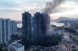 Požar v Hongkongu še divja, število smrtnih žrtev in pogrešanih narašča #video