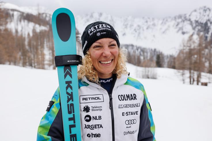 Ilka Štuhec bo v nedeljo končala kariero. | Foto: Nebojša Tejić/STA