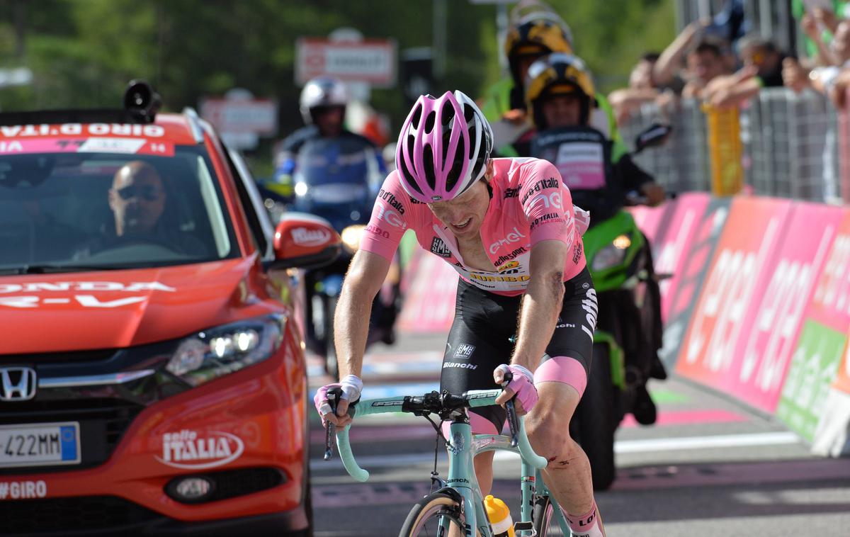 Steven Kruijswijk Giro | Nizozemski kolesar Steven Kruijswijk na Dirko po Italiji nima lepih spominov. Kot bi bila ta zanj zakleta. Leta 2016 je dva dni pred koncem dirke zaradi padca izgubil skoraj že dobljeno dirko.  | Foto Guliverimage
