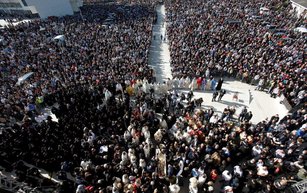 Podgorica, Amfilohije | Pogreba se je udeležilo več tisoč ljudi. | Foto Reuters