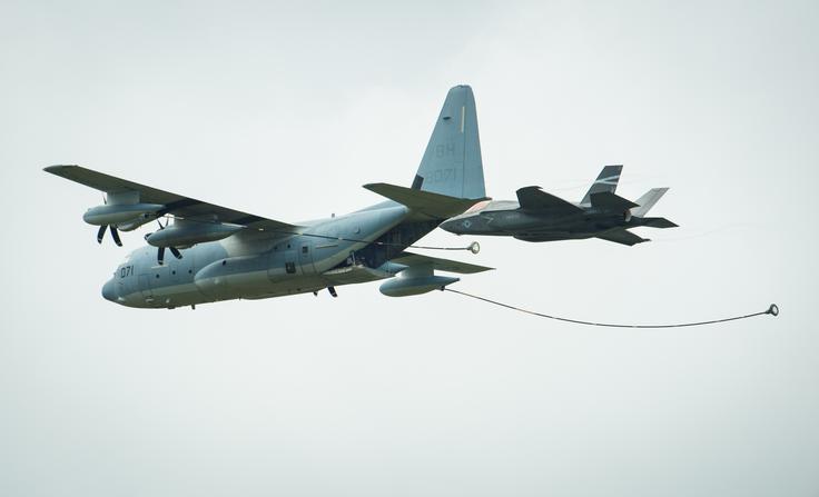 Izrael za napade na Iran med drugim uporablja napredne ameriške vojaške lovce F-35, ki jih po mnenju poznavalcev z gorivom oskrbuje z letali, ki letijo nad Sirijo. To državo je potihem v zadnjih mesecih Izrael vojaško povsem onesposobil in bistveno zmanjšal njeno protizračno obrambo. | Foto: Gulliverimage