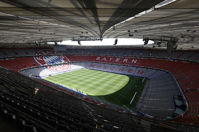 Bayernov stadion sprejme 70.000 navijačev. | Foto: Reuters