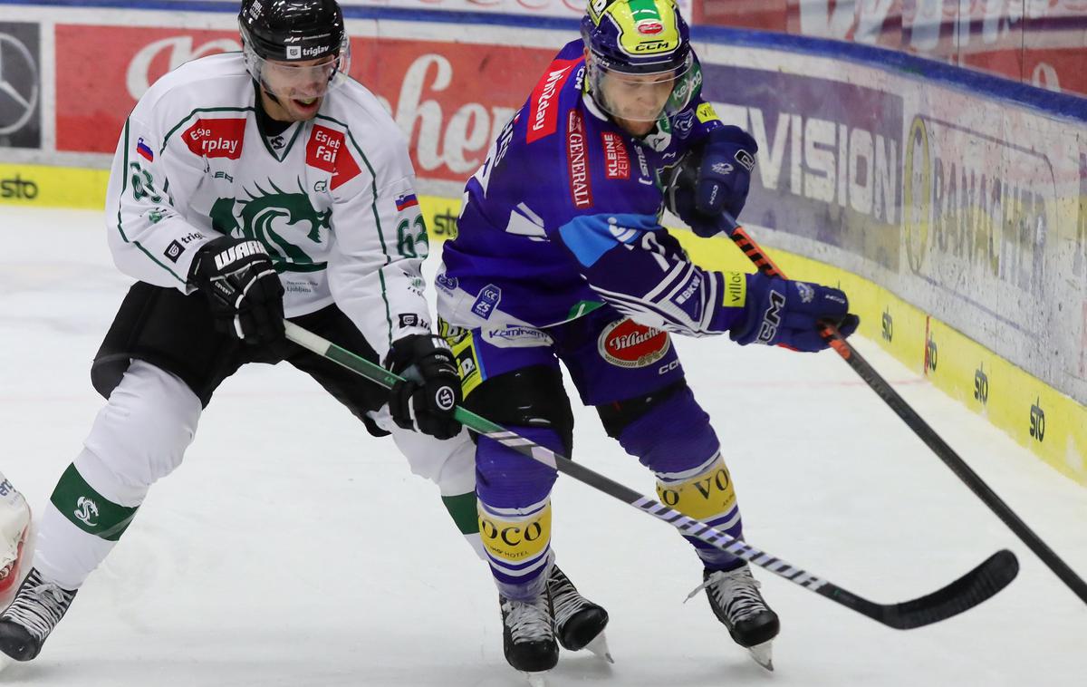 Vsv Beljak : HK Olimpija, Nick Bonino | Olimpija je izgubila na gostovanju v Beljaku, prvič je za zmaje igral Nick Bonino. | Foto VSV/Krammer