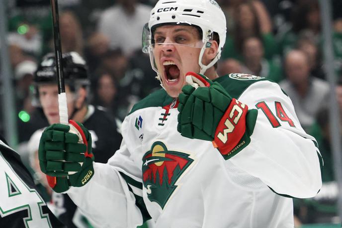 Joel Eriksson Ek | Joel Eriksson Ek je pomagal Minnesoti do prepričljive zmage v Dallasu. | Foto Reuters