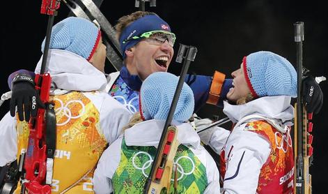 Norveški zlato v mešani štafeta, Bjoerndalen v zgodovino